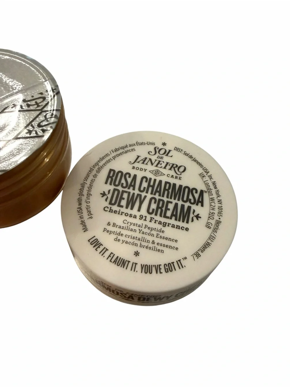 SOL DE JANEIRO Rosa Charmosa Dewy Body Cream Travel Size .84 fl oz Cheirosa 91